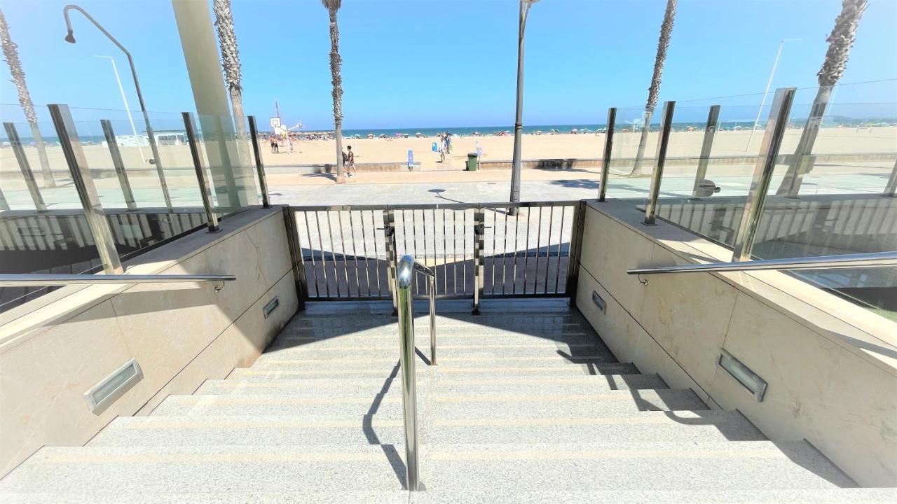 Beach Valencia Luxury A40-35 Apartment With Terrace And Sea Views Zewnętrze zdjęcie