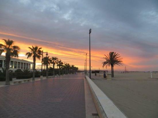 Beach Valencia Luxury A40-35 Apartment With Terrace And Sea Views Zewnętrze zdjęcie